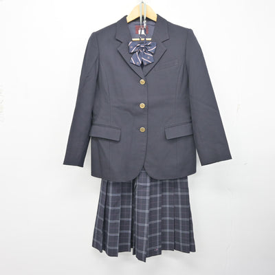 【中古】東京都 墨田川高等学校 女子制服 3点 (ブレザー・スカート) sf103128