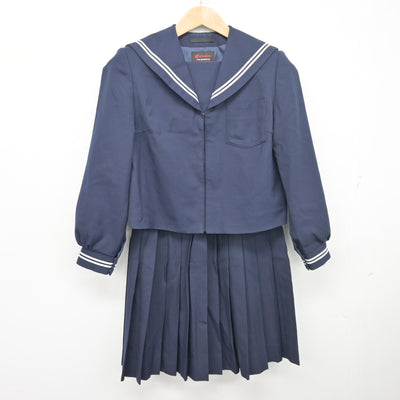 【中古】島根県 大田市立第一中学校/旧制服 女子制服 2点 (セーラー服・スカート) sf103144
