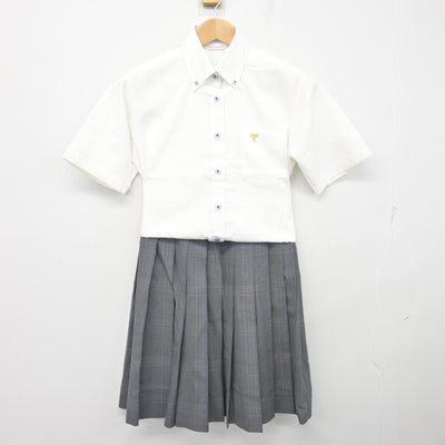 【中古】神奈川県 東海大学付属相模高等学校 女子制服 3点 (シャツ・シャツ・スカート) sf103154