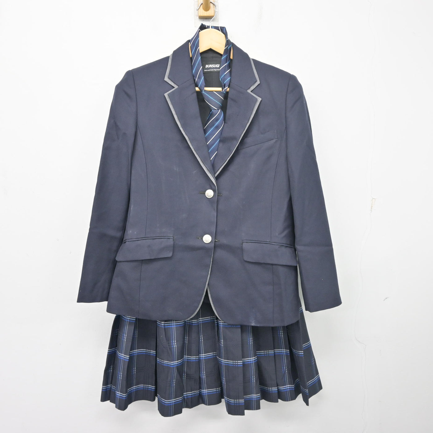 【中古】東京都 文化学園大学杉並高等学校 女子制服 3点 (ブレザー・スカート) sf103178