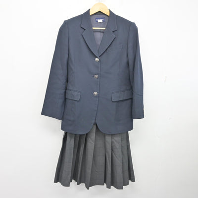 【中古】群馬県 伊勢崎興陽高等学校 女子制服 3点 (ブレザー・ニット・スカート) sf103203