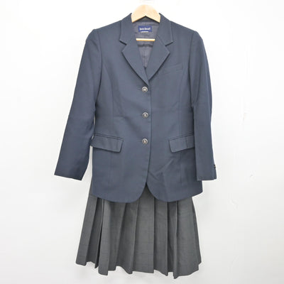 【中古】群馬県 伊勢崎興陽高等学校 女子制服 2点 (ブレザー・スカート) sf103206