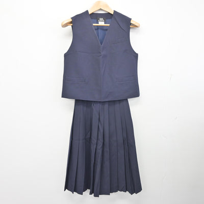 【中古】栃木県 大平中学校 女子制服 3点 (ブレザー・ベスト・スカート) sf103211