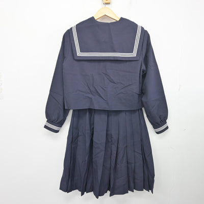 【中古】静岡県 細江中学校 女子制服 3点 (セーラー服・スカート) sf103223