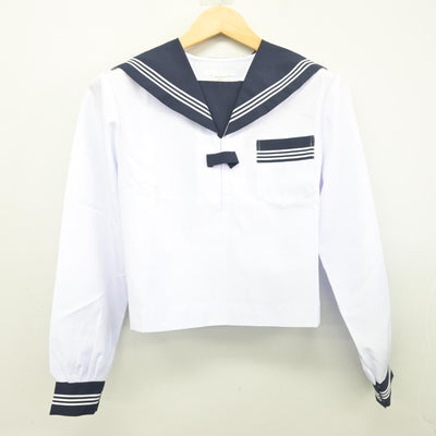 【中古】静岡県 細江中学校 女子制服 2点 (セーラー服・スカート) sf103224