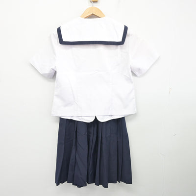 【中古】福岡県 則松中学校 女子制服 2点 (セーラー服・スカート) sf103226