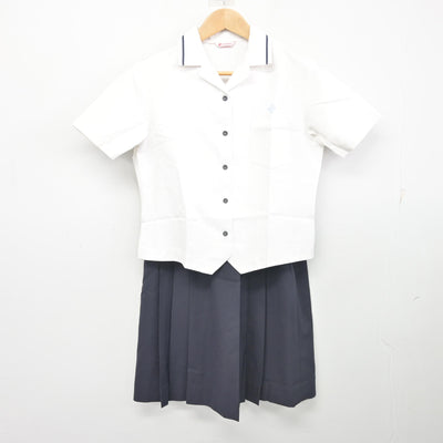 【中古】福岡県 筑紫丘高等学校 女子制服 2点 (シャツ・スカート) sf103229