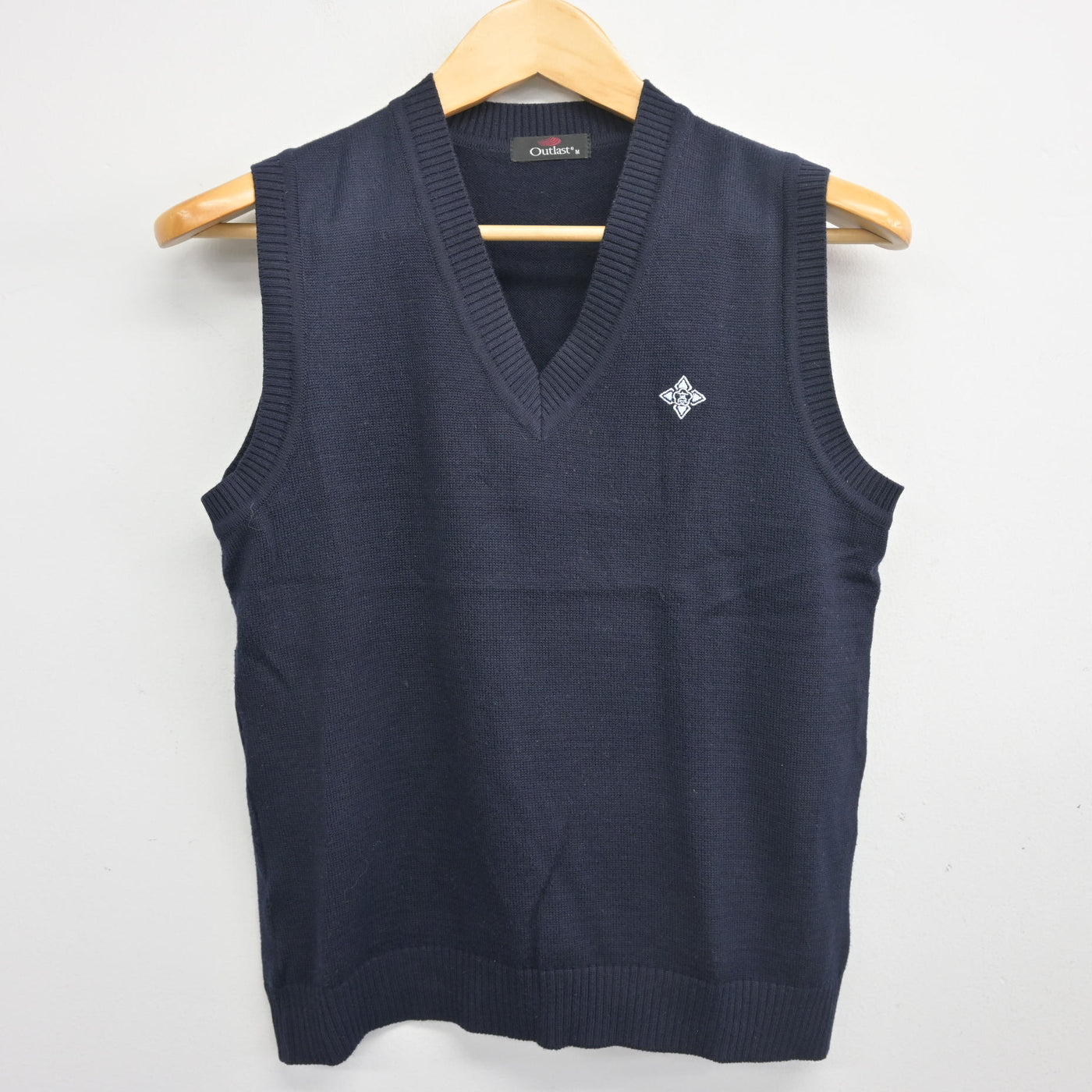 【中古】福岡県 筑紫丘高等学校 女子制服 2点 (ニットベスト・シャツ) sf103230