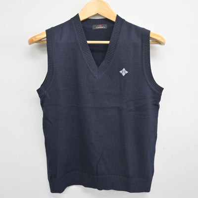 【中古】福岡県 筑紫丘高等学校 女子制服 2点 (ニットベスト・シャツ) sf103230