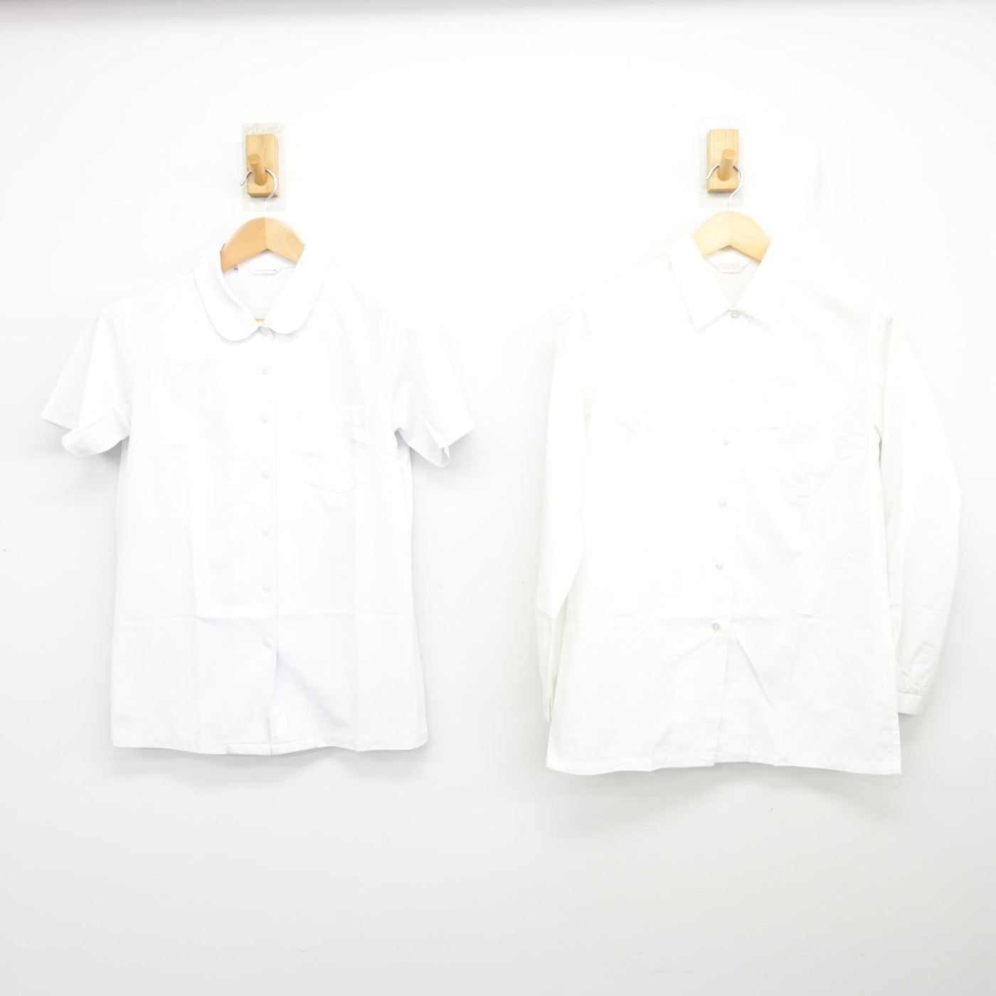 【中古】福岡県 春吉中学校 女子制服 2点 (シャツ・ブラウス) sf103232