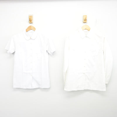 【中古】福岡県 春吉中学校 女子制服 2点 (シャツ・ブラウス) sf103232