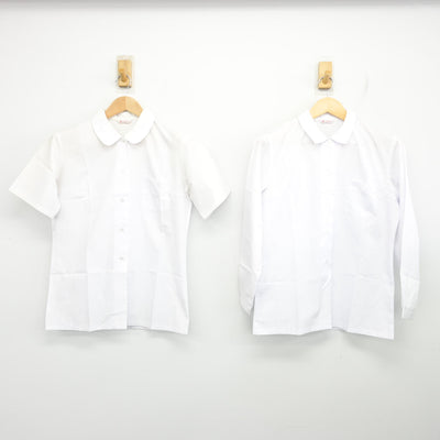 【中古】福岡県 春吉中学校 女子制服 2点 (シャツ・ブラウス) sf103233