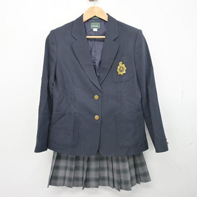 【中古】京都府  綾部高等学校 女子制服 2点 (ブレザー・スカート) sf103235