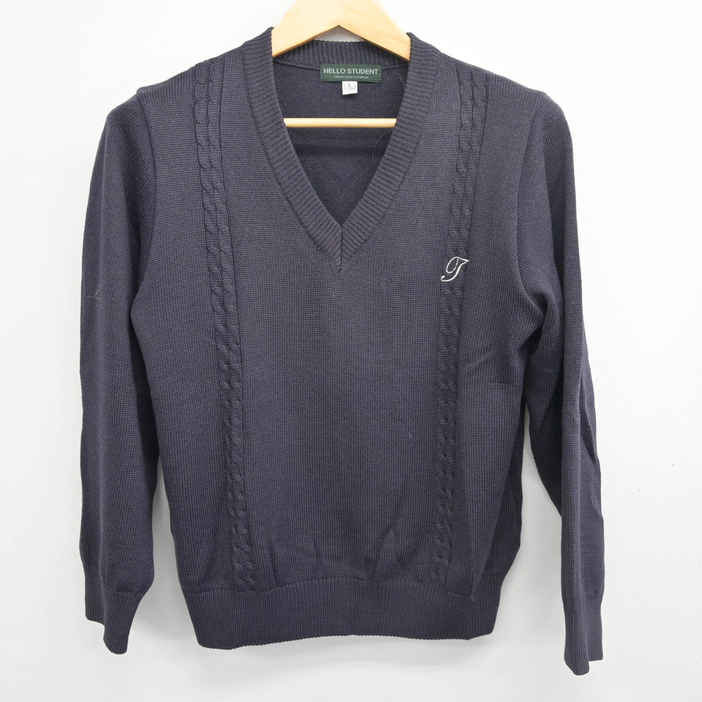 【中古】長崎県 佐世保東翔高等学校 女子制服 2点 (ニット・シャツ) sf103238