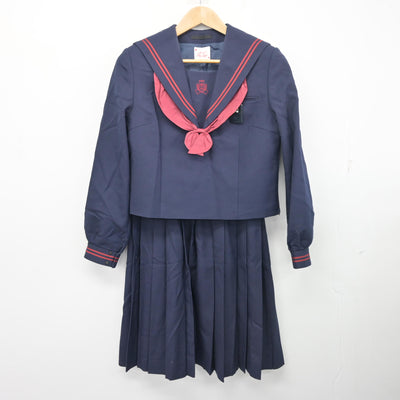 【中古】千葉県 松戸市立常盤平中学校 女子制服 4点 (セーラー服・スカート) sf103242