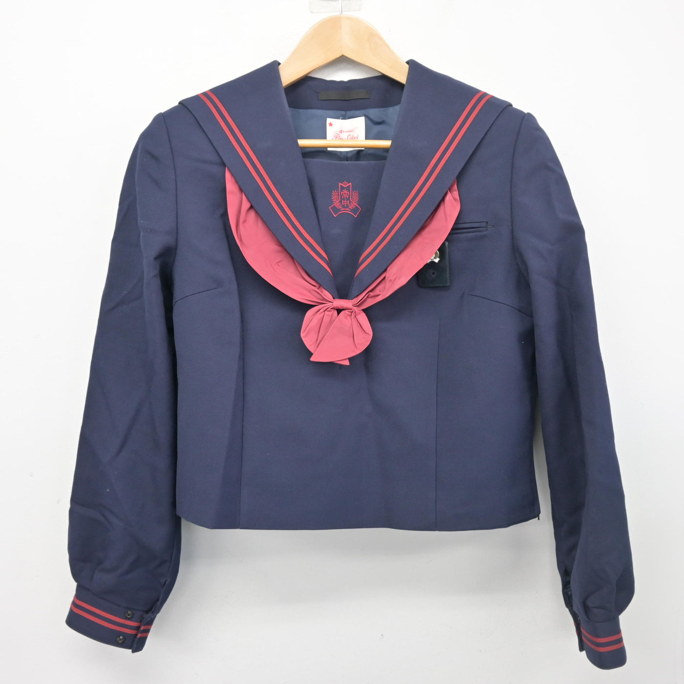 【中古】千葉県 松戸市立常盤平中学校 女子制服 4点 (セーラー服・スカート) sf103242