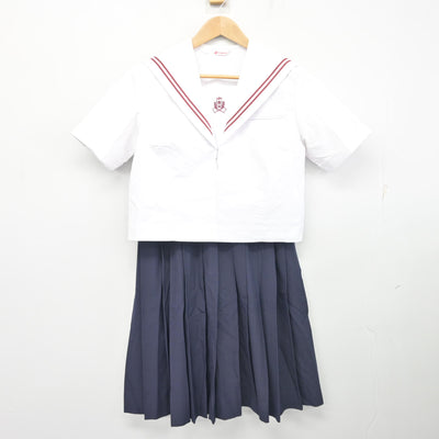 【中古】千葉県 松戸市立常盤平中学校 女子制服 2点 (セーラー服・スカート) sf103243