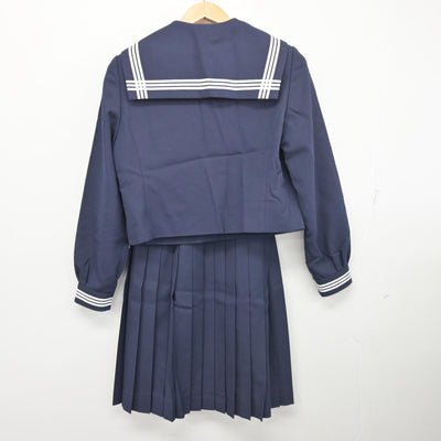【中古】兵庫県 龍野東中学校 女子制服 4点 (セーラー服・スカート) sf103251