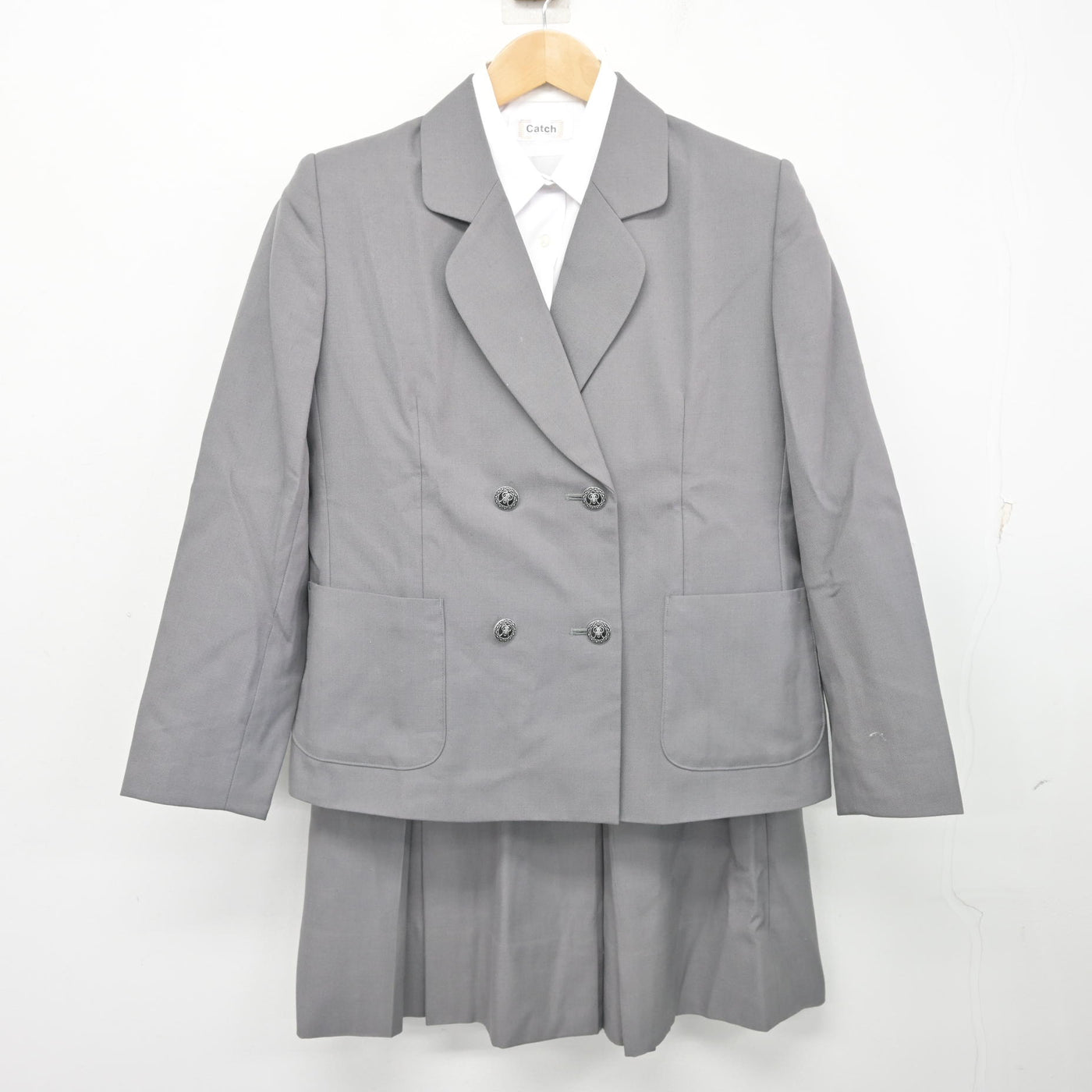 【中古】神奈川県 川和高等学校 女子制服 3点 (ブレザー・シャツ・スカート) sf103254