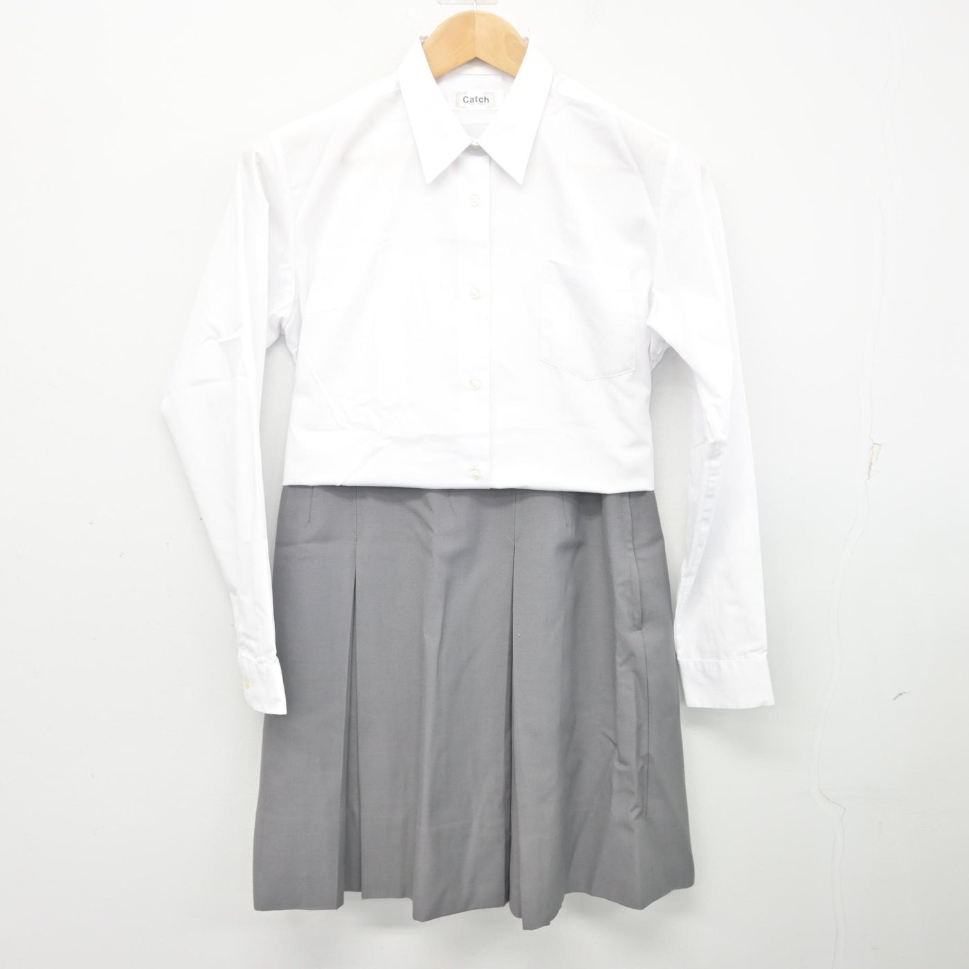 【中古】神奈川県 川和高等学校 女子制服 3点 (ブレザー・シャツ・スカート) sf103254