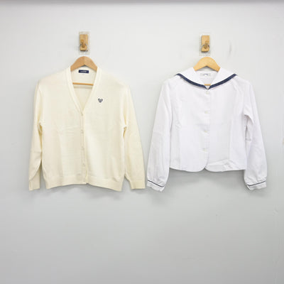 【中古】鹿児島県 樟南高等学校 女子制服 2点 (ニット・セーラー服) sf103267