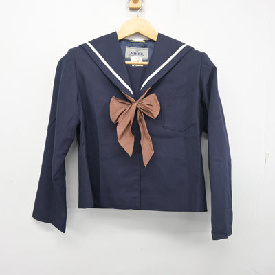 【中古】福島県 喜多方市立第一中学校 女子制服 3点 (セーラー服・スカート) sf103274