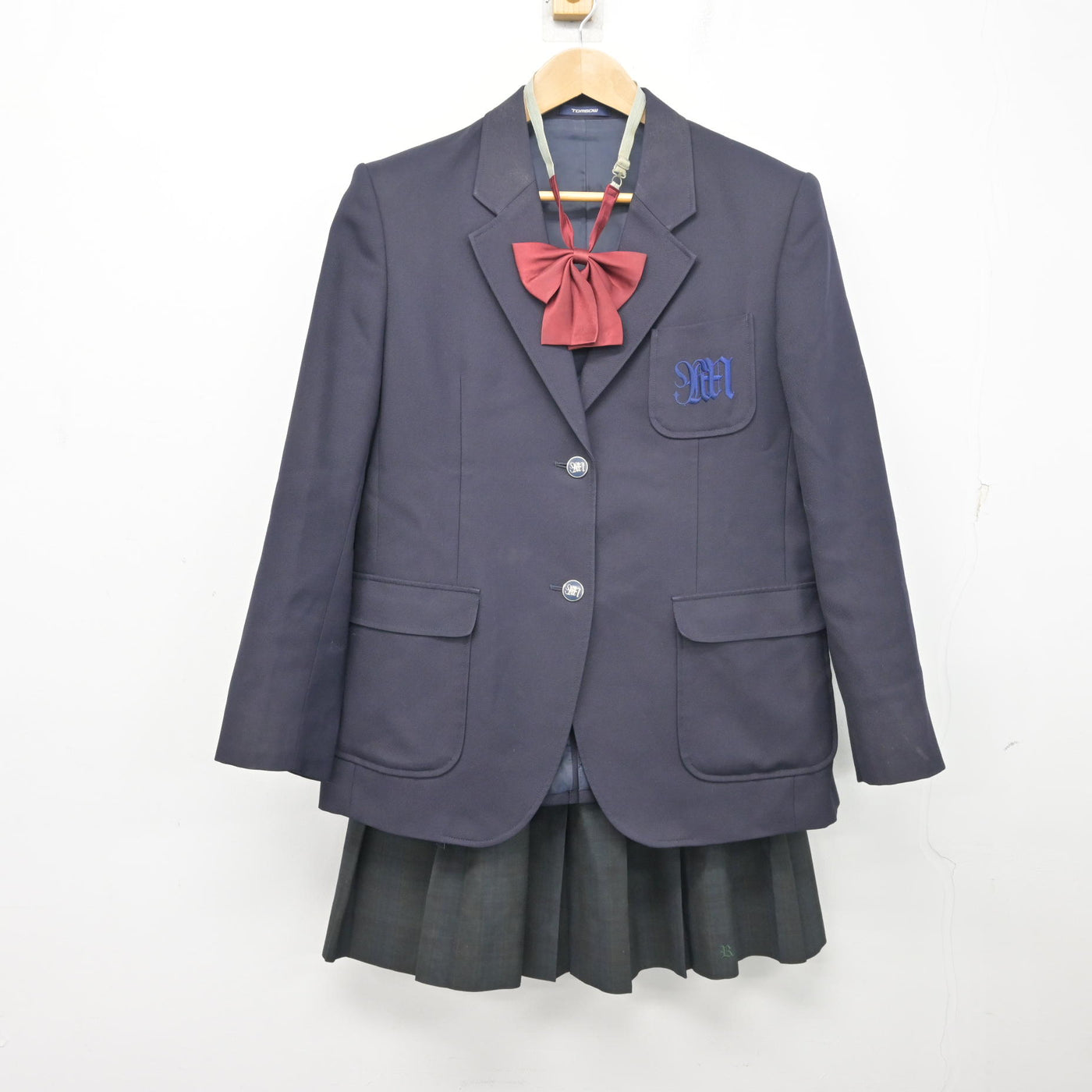 【中古】茨城県 竜ヶ崎南高等学校 女子制服 3点 (ブレザー・スカート) sf103302