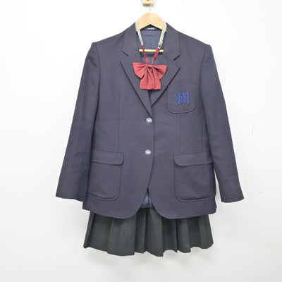 【中古】茨城県 竜ヶ崎南高等学校 女子制服 3点 (ブレザー・スカート) sf103302