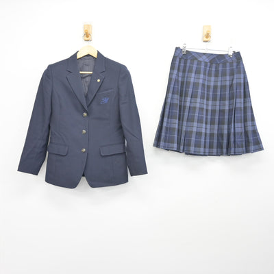 【中古】福島県 福島明成高等学校 女子制服 3点 (ブレザー・スカート) sf103309