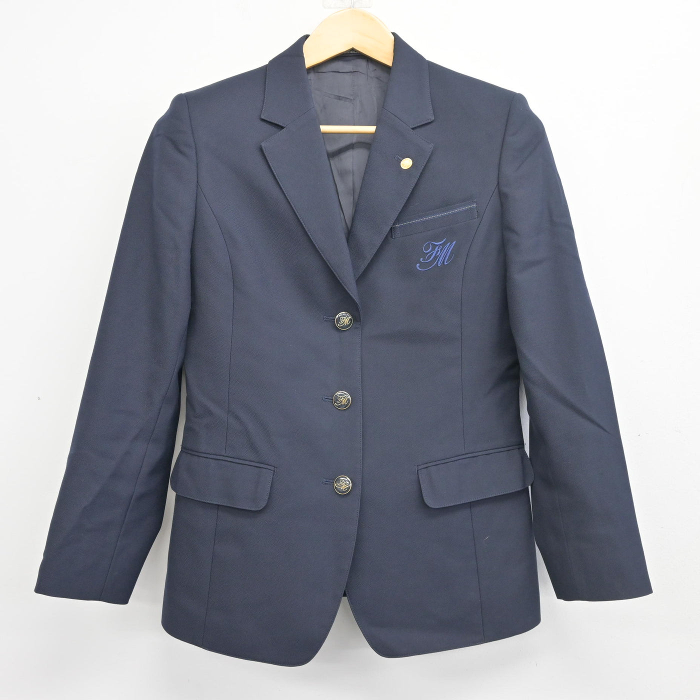 【中古】福島県 福島明成高等学校 女子制服 3点 (ブレザー・スカート) sf103309