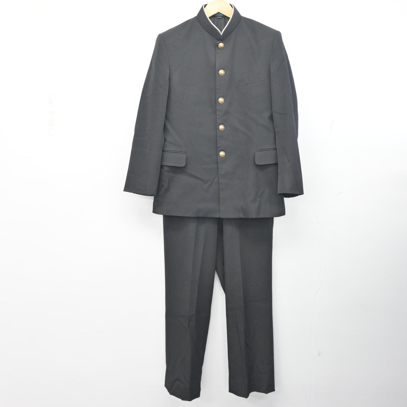 中古】福島県 信夫中学校 男子制服 3点 (学ラン・ズボン・ズボン 