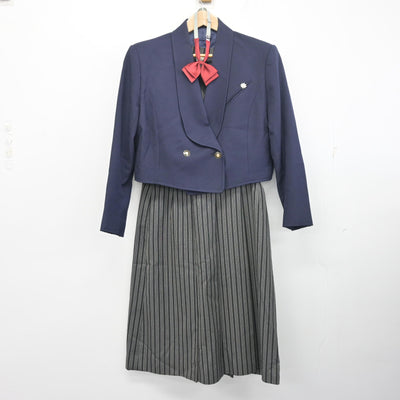 【中古】栃木県 小山高等学校 女子制服 4点 (ブレザー・スカート) sf103328