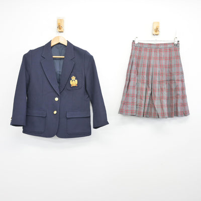 【中古】千葉県 流通経済大学付属柏高等学校 女子制服 2点 (ブレザー・スカート) sf103332