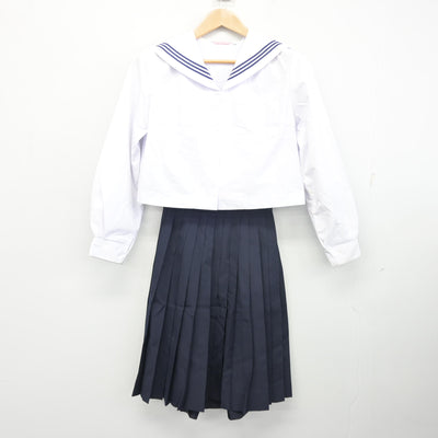 【中古】和歌山県 有功中学校 女子制服 2点 (セーラー服・スカート) sf103335