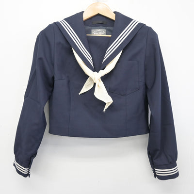 【中古】愛知県 愛知教育大学附属名古屋中学校 女子制服 3点 (セーラー服・スカート) sf103338