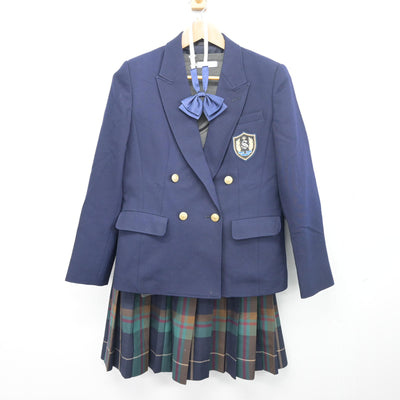【中古】東京都 創価高等学校 女子制服 5点 (ブレザー・ニット・スカート) sf103349