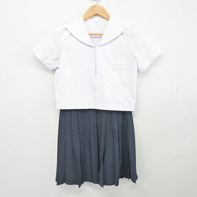【中古】奈良県 式下中学校/旧制服 女子制服 2点 (セーラー服・スカート) sf103357