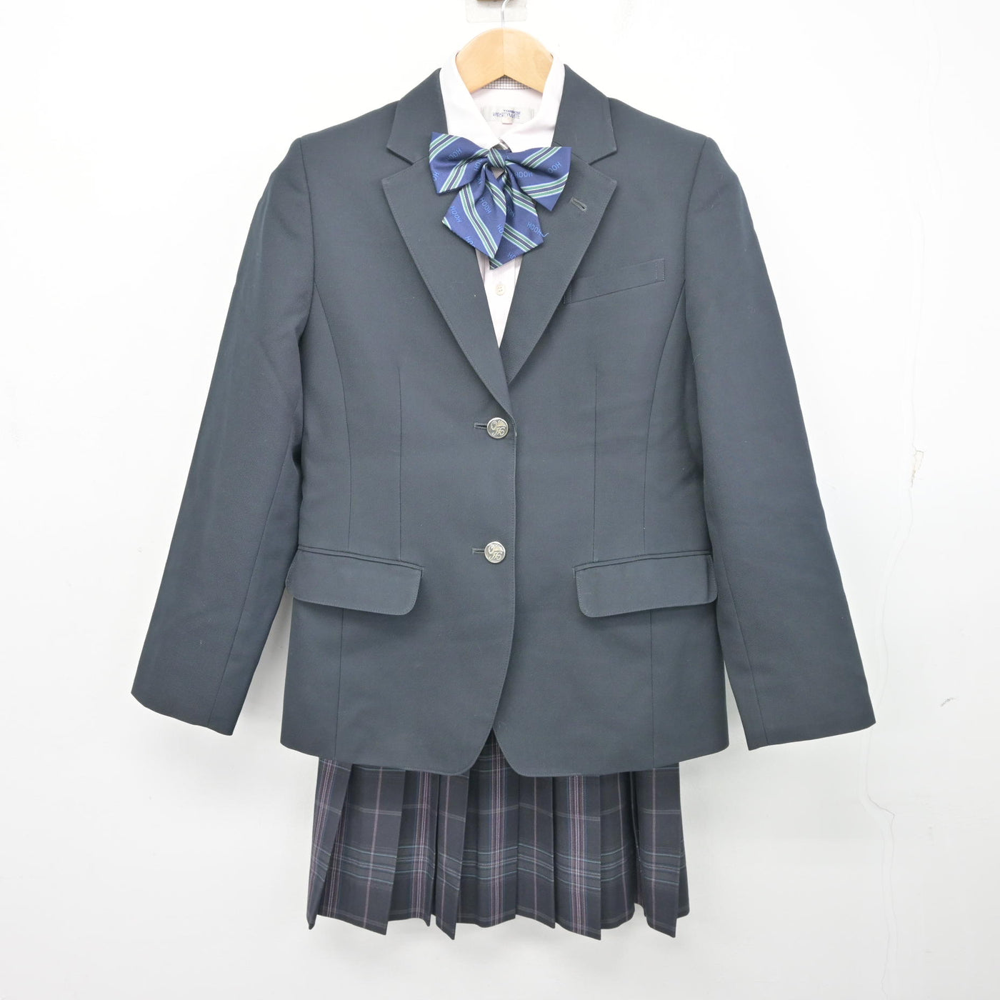 【中古】鹿児島県 鳳凰高等学校/旧制服 女子制服 4点 (ブレザー・シャツ・スカート) sf103372