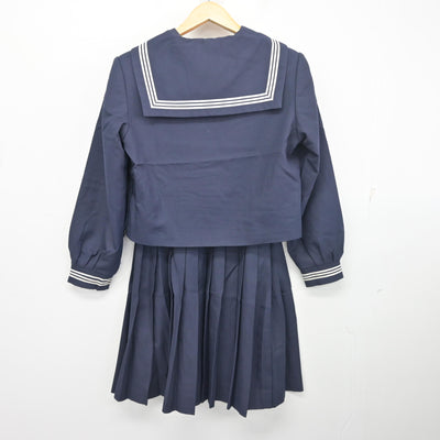 【中古】兵庫県 姫路市立灘中学校 女子制服 3点 (セーラー服・スカート) sf103381