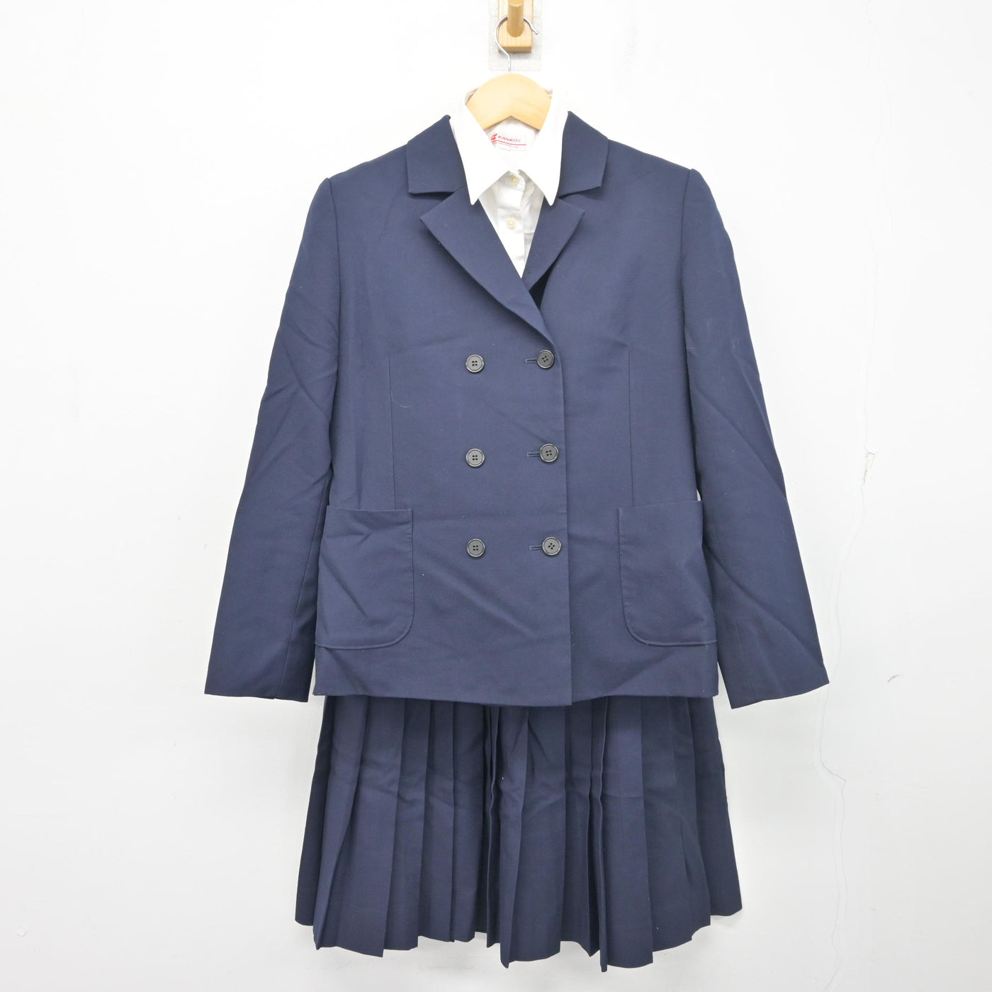 【中古】兵庫県 龍野高等学校 女子制服 4点 (ブレザー・ベスト・シャツ・スカート) sf103394