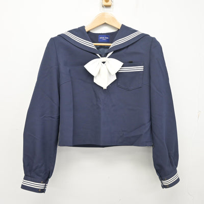 【中古】兵庫県 那波中学校 女子制服 3点 (セーラー服・スカート) sf103397