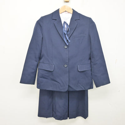 【中古】香川県 三本松高等学校 女子制服 5点 (ブレザー・ベスト・シャツ・スカート) sf103404