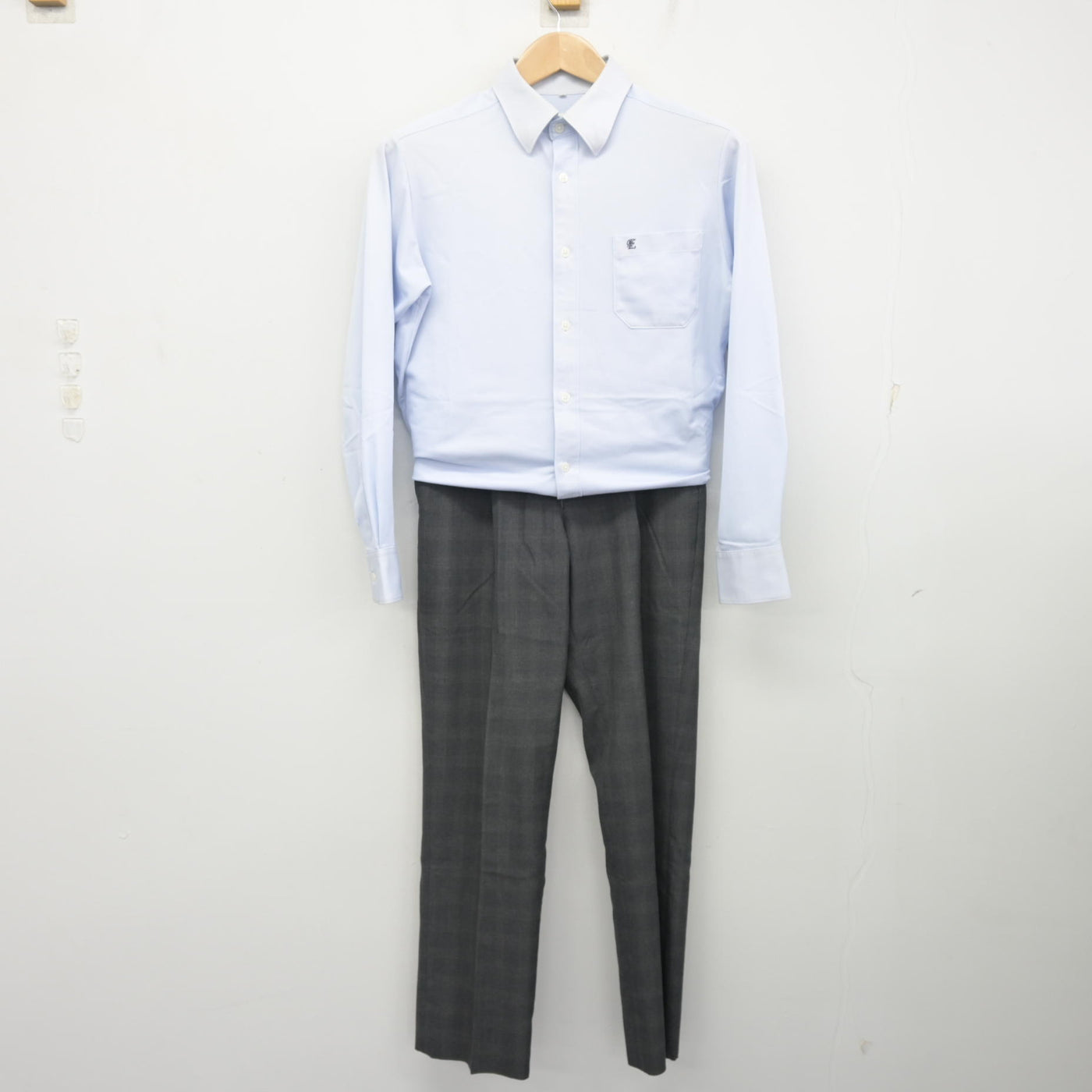 【中古】静岡県 浜松東高等学校 男子制服 2点 (シャツ・ズボン) sf103417