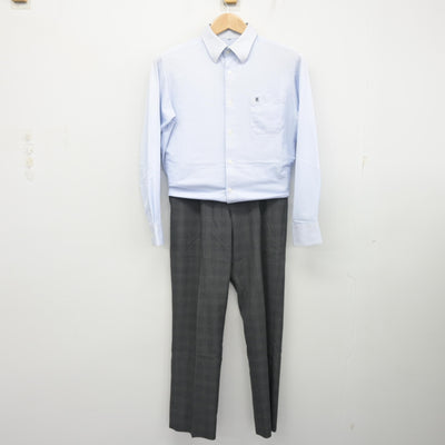 【中古】静岡県 浜松東高等学校 男子制服 2点 (シャツ・ズボン) sf103417