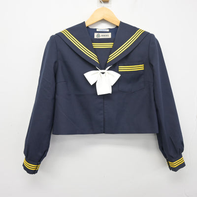 【中古】静岡県 浜名中学校 女子制服 3点 (セーラー服・スカート) sf103421