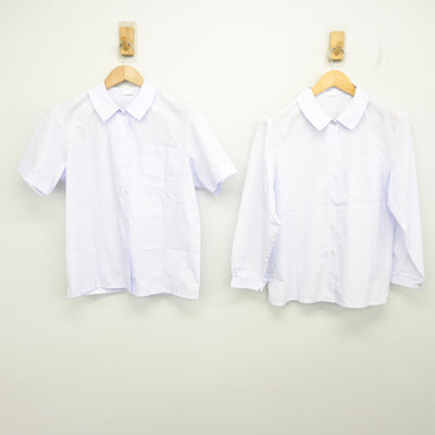 【中古】神奈川県 宮崎中学校 女子制服 3点 (シャツ・スカート) sf103428