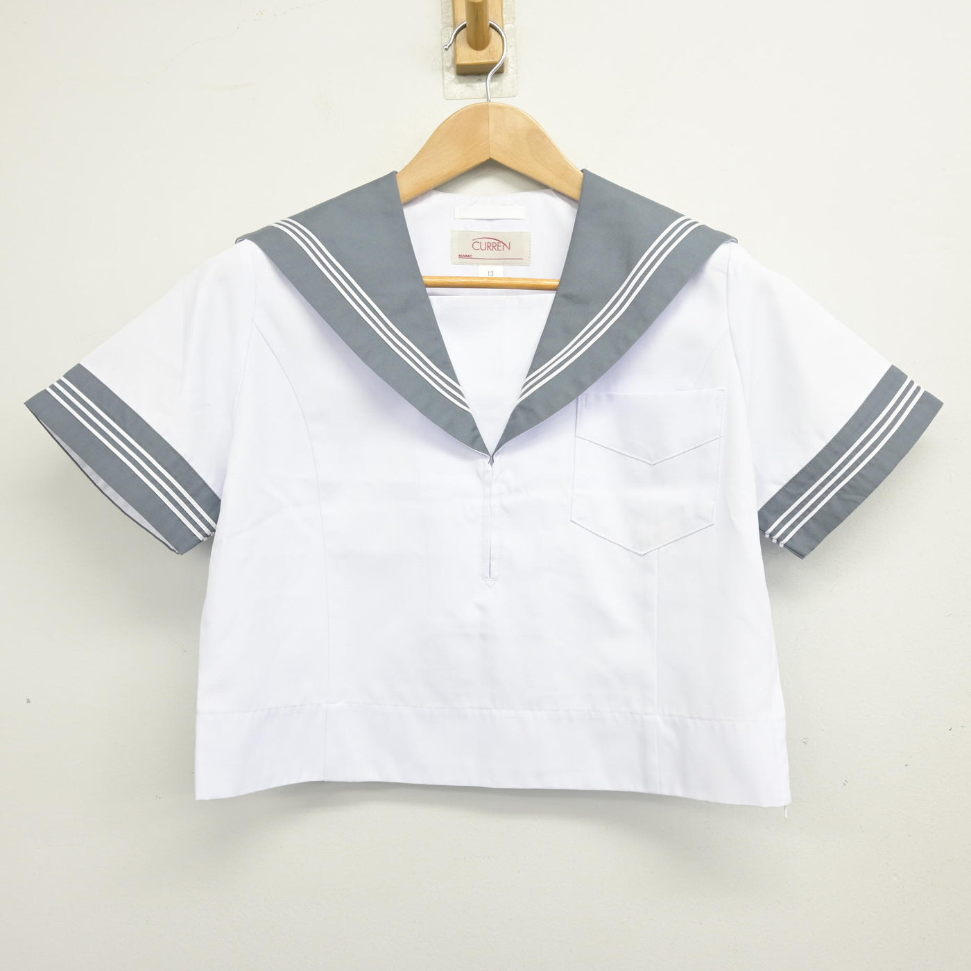 【中古】大阪府 明浄学院高等学校 女子制服 4点 (セーラー服・スカート) sf103431