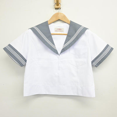 【中古】大阪府 明浄学院高等学校 女子制服 4点 (セーラー服・スカート) sf103431