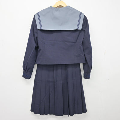 【中古】大阪府 明浄学院高等学校 女子制服 3点 (セーラー服・スカート) sf103432