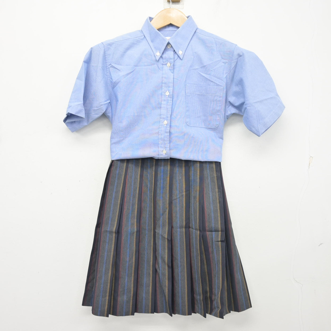 【中古】福島県 葵高等学校 女子制服 2点 (シャツ・スカート) sf103445